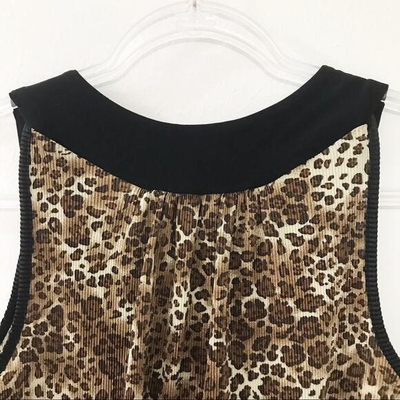 Notations Sleeveless Floral Animal Print Embellished Ribbed Top - Small - Picture 4 of 9